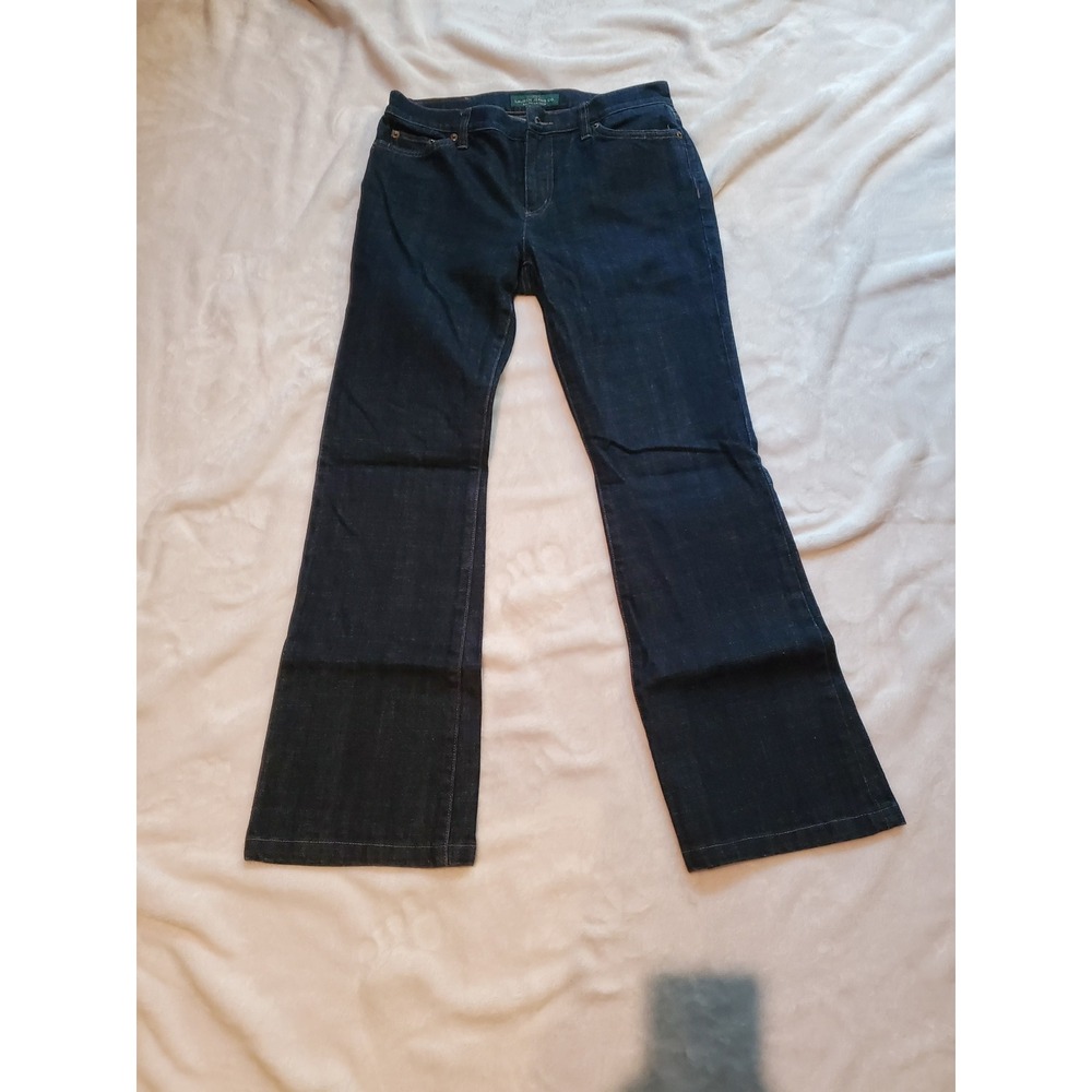 Lauren Ralph Lauren Classic Bootcut Jeans Dark Wash Indigo Denim Size 6